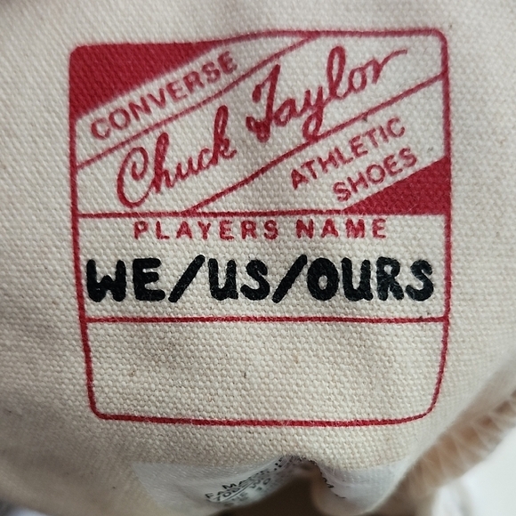 Converse Chuck Taylor Pride High Tops "We/Us/Ours" Men’s 8.5 / Women’s 10.5 - Picture 8 of 9